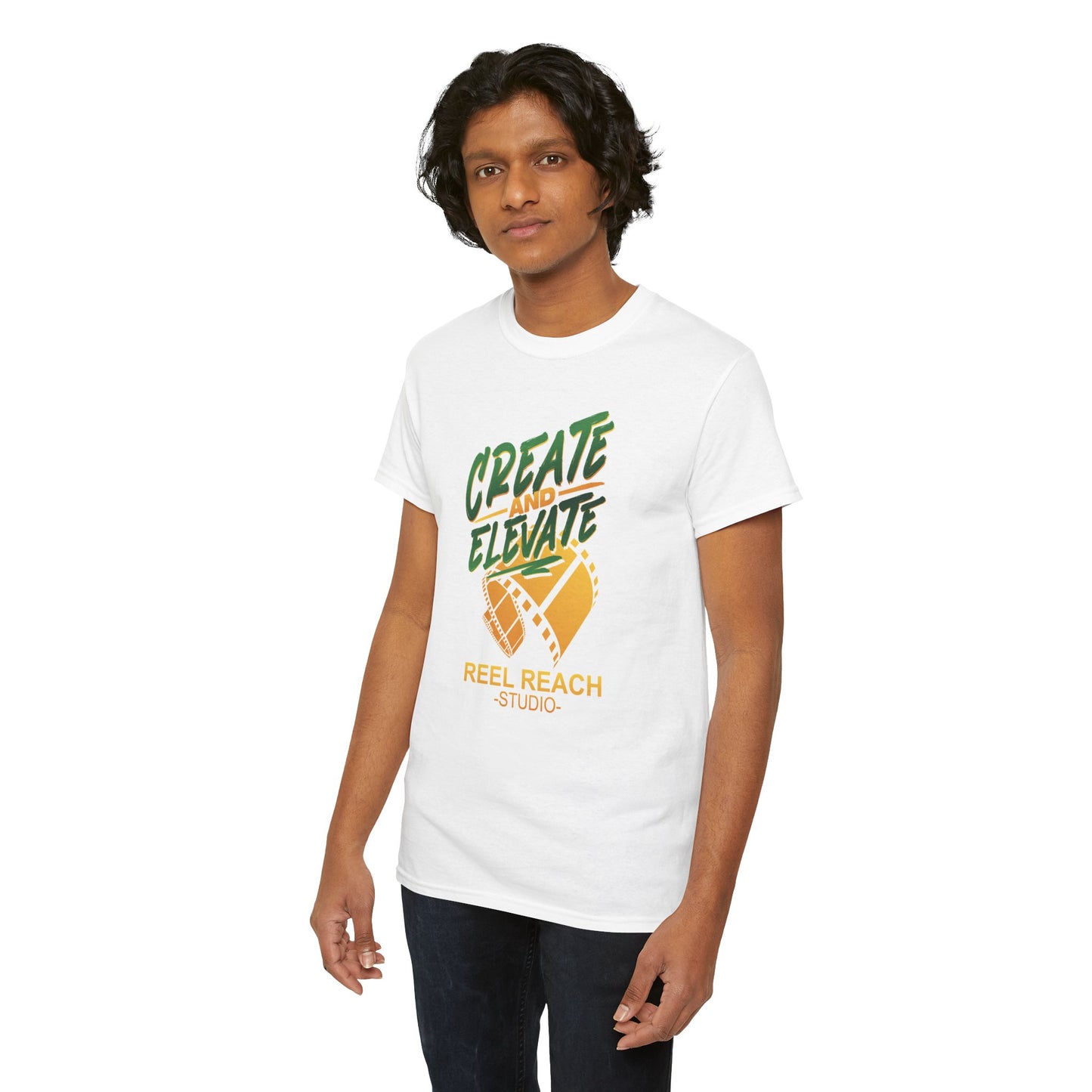 White T-Shirt  “Create and Elevate: Pure Vision”