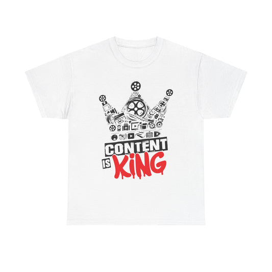 Content is King – White T shirt